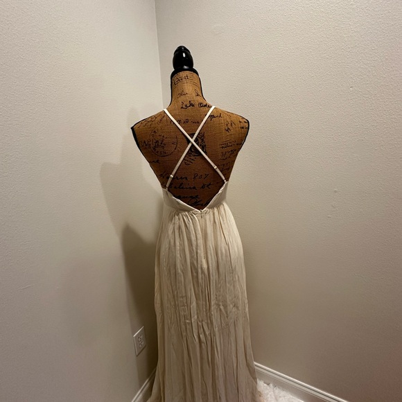 LULUS Hippie Hippie CHIC Crochet Maxi Dress - SMALL - Picture 4 of 7